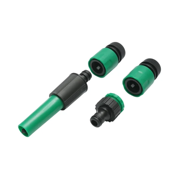 Set rola furtun gradina 12mmx7.5m cu adaptor 3/4-1/2, conectori, cap reglabil 1/2