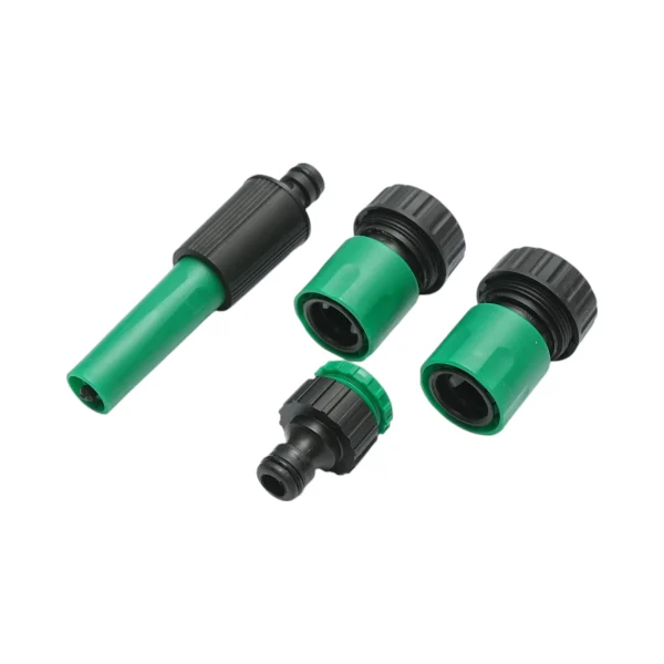 Set rola furtun gradina 19mmx7.5m cu adaptor 3/4-1/2, conectori, cap reglabil 1/2