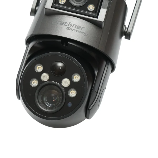 Camera supraveghere lentila duala 6 MP, 4G, WIFI 2.4 GHz cu panou solar, baterie 10000 mAh, 360 grade PTZ, detectie umana PIR, night vision si aplicatie Ubox