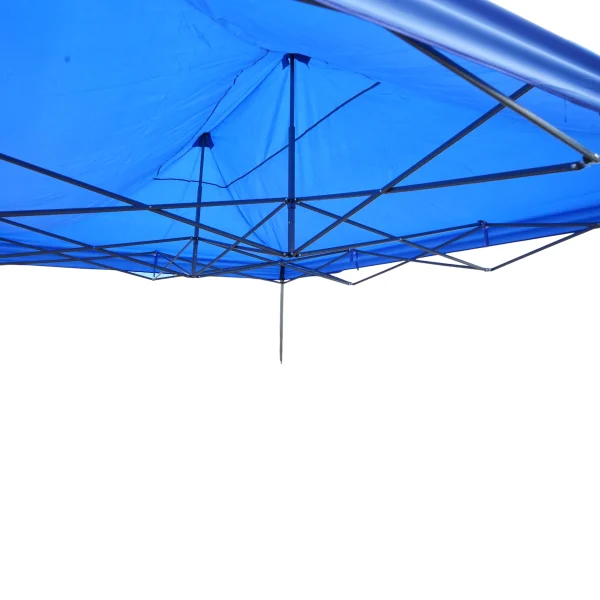 Cort tip pavilion albastru 3x4.5m, inaltime reglabila, pliabil