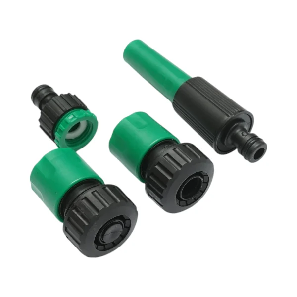 Set rola furtun gradina 19mmx7.5m cu adaptor 3/4-1/2, conectori, cap reglabil 1/2