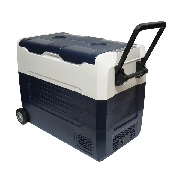 Frigider auto cu compresor 12-24-220V, 45W, capacitate 52L tip troler 726x390x513mm