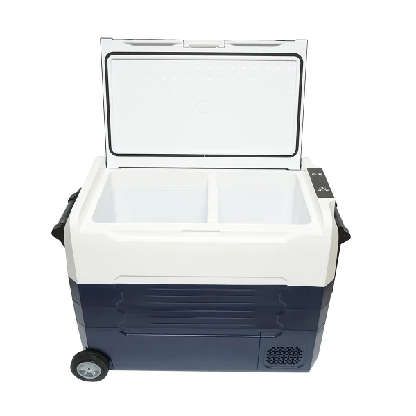 Frigider auto cu compresor 12-24-220V, 45W, capacitate 52L tip troler 726x390x513mm