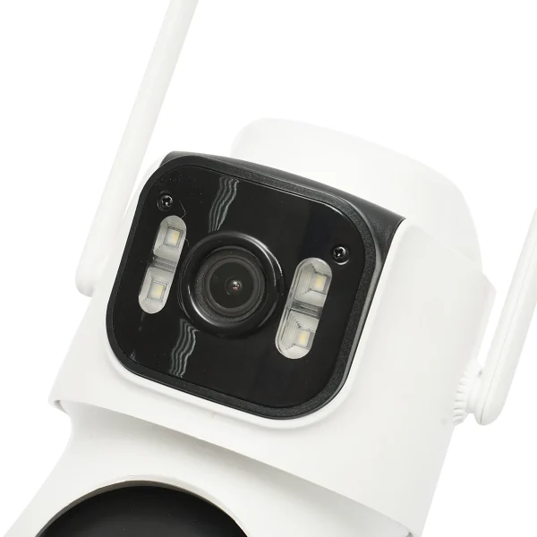 Camera supraveghere 4G, WIFI 2.4GHz cu panou solar 7.6W incarcare rapida, lentila duala 4MP, rotativa 360 PTZ cu senzor de miscare, detectie umana si aplicatie iCSee
