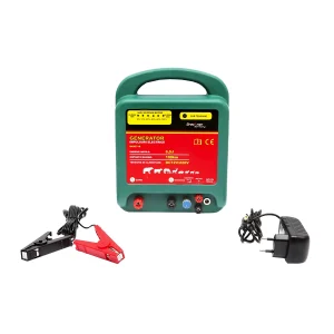 Aparat generator de impulsuri DC12/220V 6.5 Joule, 100Km pentru gard electric Breckner Germany